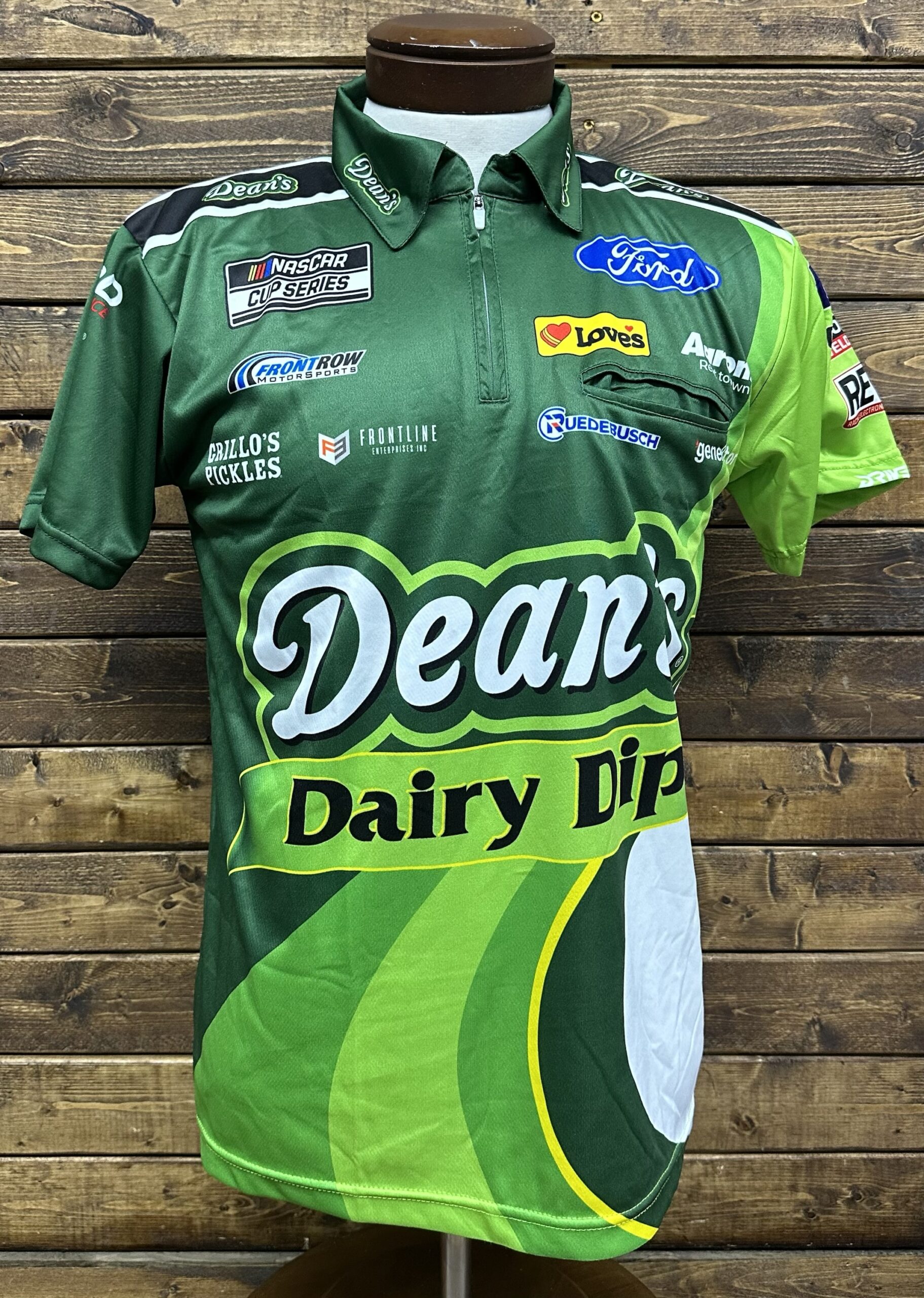 NASCAR #34 Todd Gilliland Team Issued FRM Dean's Dairy Dip Crew